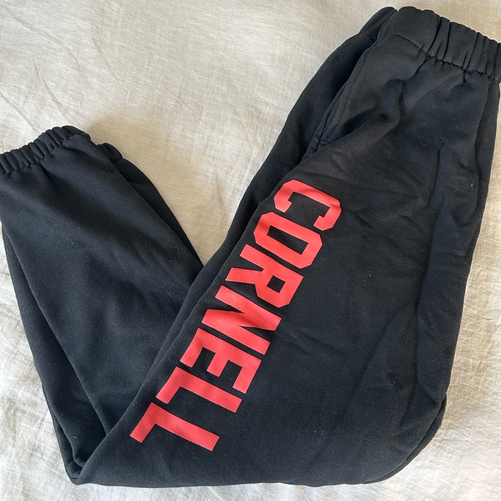 Cornell cuffed black sweatpants